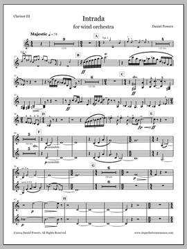 Daniel Powers: Intrada - Clarinet