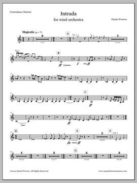 Daniel Powers: Intrada - Bass Clarinet