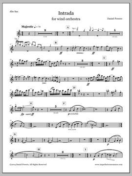 Daniel Powers: Intrada - Alto Saxophone