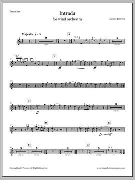 Daniel Powers: Intrada - Tenor Saxophone