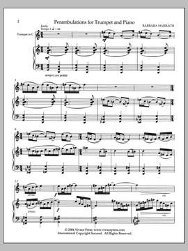 Barbara Harbach: Perambulations for Trumpet and Piano