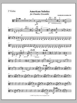 Barbara Harbach: American Solstice for Mixed Ensemble - Viola