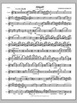 Barbara Harbach: Abigail! for Soprano and Mixed Ensemble - Violin