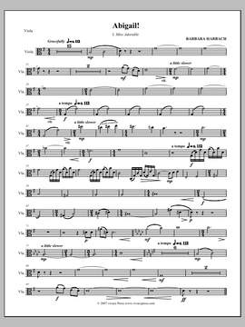 Barbara Harbach: Abigail! for Soprano and Mixed Ensemble - Viola