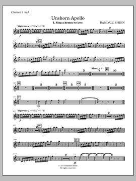 Randall Shinn: Unshorn Apollo - Clarinet