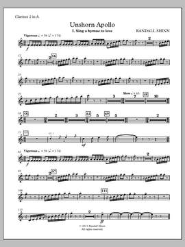 Randall Shinn: Unshorn Apollo - Clarinet