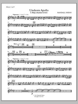Randall Shinn: Unshorn Apollo - F Horn