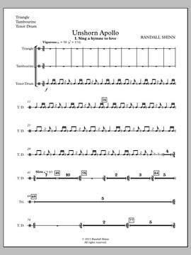 Randall Shinn: Unshorn Apollo - Percussion