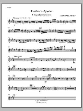 Randall Shinn: Unshorn Apollo - Violin