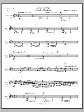 Barbara Harbach: Night Soundings for Orchestra - Clarinet