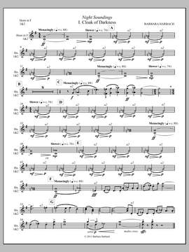 Barbara Harbach: Night Soundings for Orchestra - F Horn