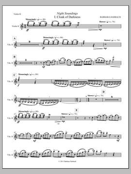 Barbara Harbach: Night Soundings for Orchestra - Violin