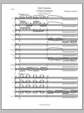 Barbara Harbach: Night Soundings for Orchestra - Full Score