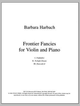 Barbara Harbach: Frontier Fancies for Violin and Piano - Violin