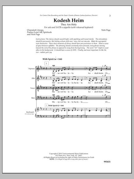 Nick Page: Kodesh Heim