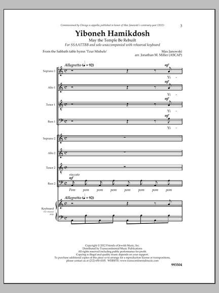 Max Janowski: Yiboneh Hamikdosh