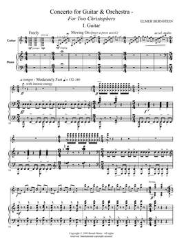 Elmer Bernstein: Concerto For Guitar And Orchestra - For Two Christophers