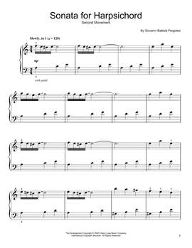 Giovanni Battista Pergolesi: Andantino Espressivo