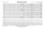 Tom Wallace: Shake It Off - Full Score Product Image