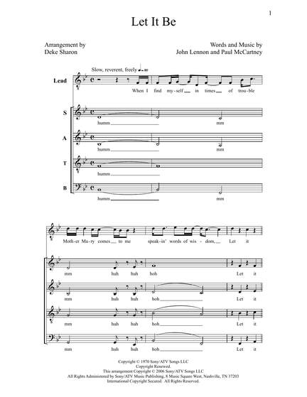 Deke Sharon: Let It Be
