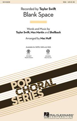 Taylor Swift: Blank Space (arr. Mac Huff)