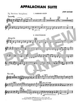 John Kinyon: Appalachian Suite - Eb Baritone Sax