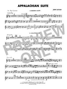 John Kinyon: Appalachian Suite - 1st Bb Cornet