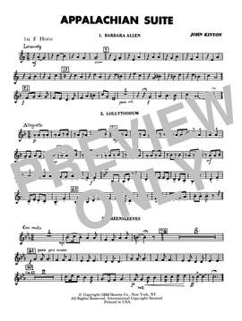 John Kinyon: Appalachian Suite - 1st F Horn