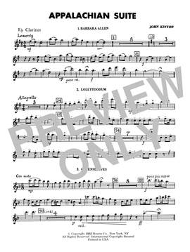 John Kinyon: Appalachian Suite - Eb Clarinet