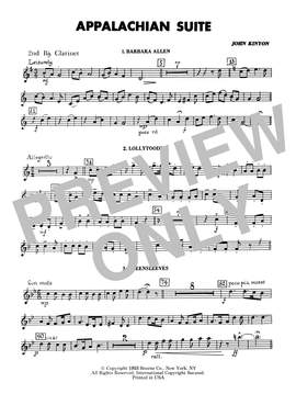 John Kinyon: Appalachian Suite - 2nd Bb Clarinet