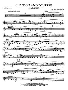 Frank Erickson: Chanson And Bourree - 2nd Bb Cornet