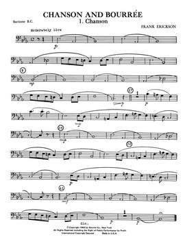 Frank Erickson: Chanson And Bourree - Baritone B.C.