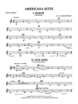 Jacques Rizzo: Americana Suite - Bb Bass Clarinet