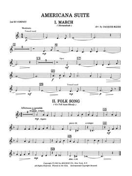 Jacques Rizzo: Americana Suite - 2nd Bb Cornet
