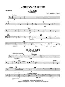 Jacques Rizzo: Americana Suite - Trombone