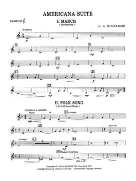 Jacques Rizzo: Americana Suite - Baritone TC 1