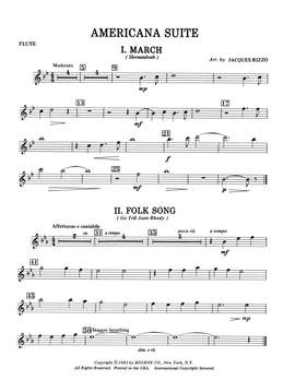 Jacques Rizzo: Americana Suite - Flute