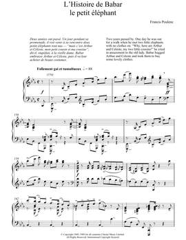 Francis Poulenc: L'Histoire De Babar