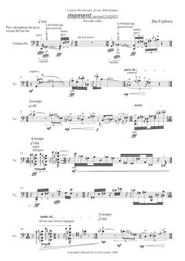 Dai Fujikura: Moment