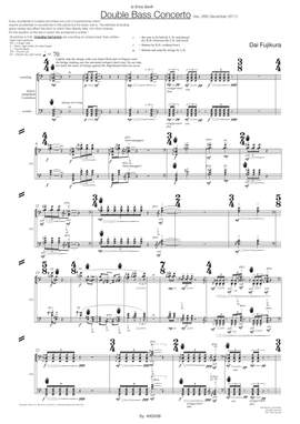 Dai Fujikura: Doble Bass Concerto