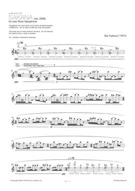Dai Fujikura: Sakana