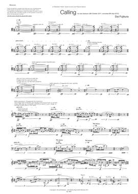 Dai Fujikura: Calling fur Fagott Solo