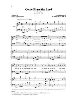 Keith Christopher: Come Share the Lord