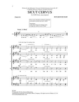Richard Burchard: Sicut Cervus