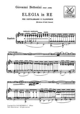 Giovanni Bottesini: Elegia In Re
