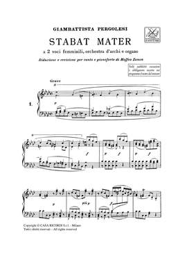Giovanni Battista Pergolesi: Stabat Mater