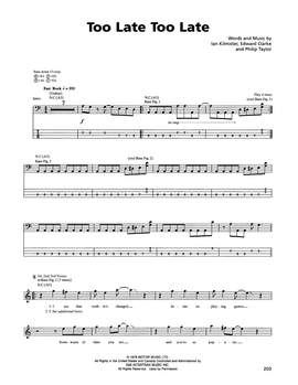 Metallica: Too Late Too Late