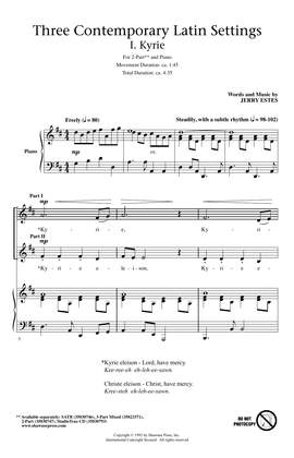 Jerry Estes: Three Contemporary Latin Settings