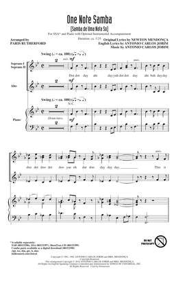 Paris Rutherford: One Note Samba (Samba De Uma Nota So)
