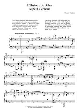 Francis Poulenc: L'Histoire De Babar